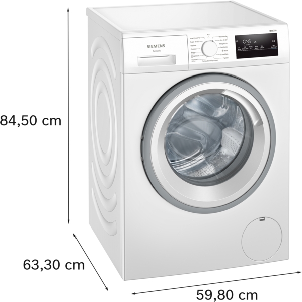 SIEMENS WM14N127 iQ300, Waschmaschine (8 kg, max. 1400 U/min., Frontlader) – Bild 8