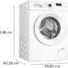 BOSCH WGE02471 Serie 2, Waschmaschine (7 kg, max. 1400 U/min., Frontlader) - Thumbnail Image 8