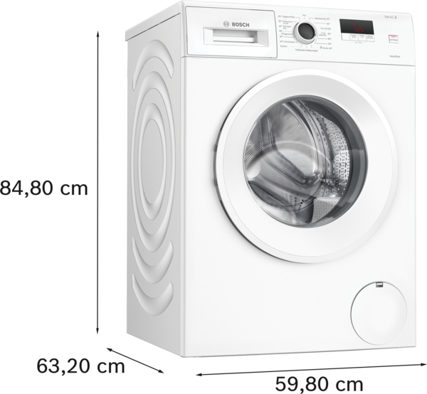 BOSCH WGE02471 Serie 2, Waschmaschine (7 kg, max. 1400 U/min., Frontlader) – Bild 8