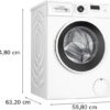 BOSCH WGE02490 Serie 2, Waschmaschine (7 kg, max. 1400 U/min., Frontlader) - Thumbnail Image 13
