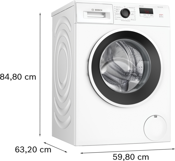 BOSCH WGE02490 Serie 2, Waschmaschine (7 kg, max. 1400 U/min., Frontlader) – Bild 13