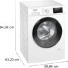 SIEMENS WM14N002 iQ300, Waschmaschine (8 kg, max. 1400 U/min., Frontlader) - Thumbnail Image 7