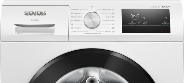 SIEMENS WM14N002 iQ300, Waschmaschine (8 kg, max. 1400 U/min., Frontlader) – Bild 3