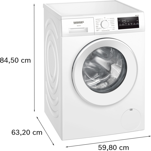 SIEMENS WM14N271 iQ300, Waschmaschine (8 kg, max. 1400 U/min., Frontlader) – Bild 7