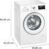 SIEMENS WM14N095 iQ300, Waschmaschine (8 kg, max. 1400 U/min., Frontlader) - Thumbnail Image 8