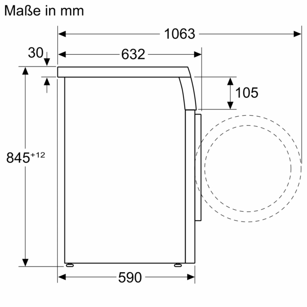 CONSTRUCTA CWF14T01U Waschmaschine UNTERBAUFÄHIG (9 KG, MAX. 1400 U/MIN., Frontlader) – Bild 11